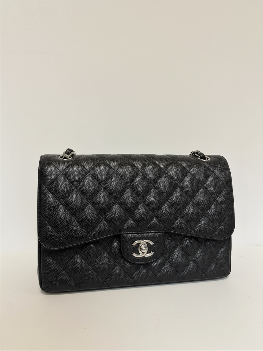Preloved Chanel Handbag Jumbo Black