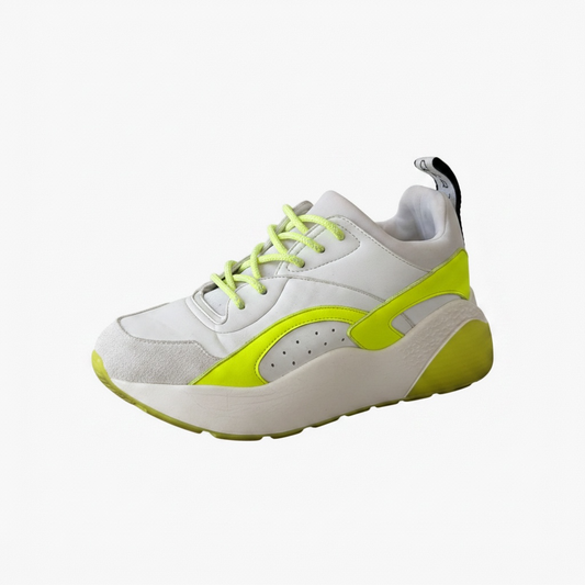 Preloved White & Lime Green Stella McCartney Trainers, 5