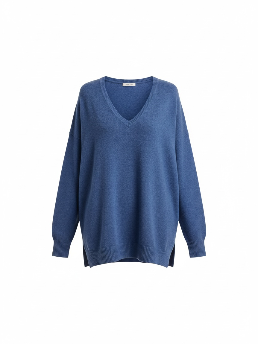 Preloved Brora Jumper Size 8-10 Blue