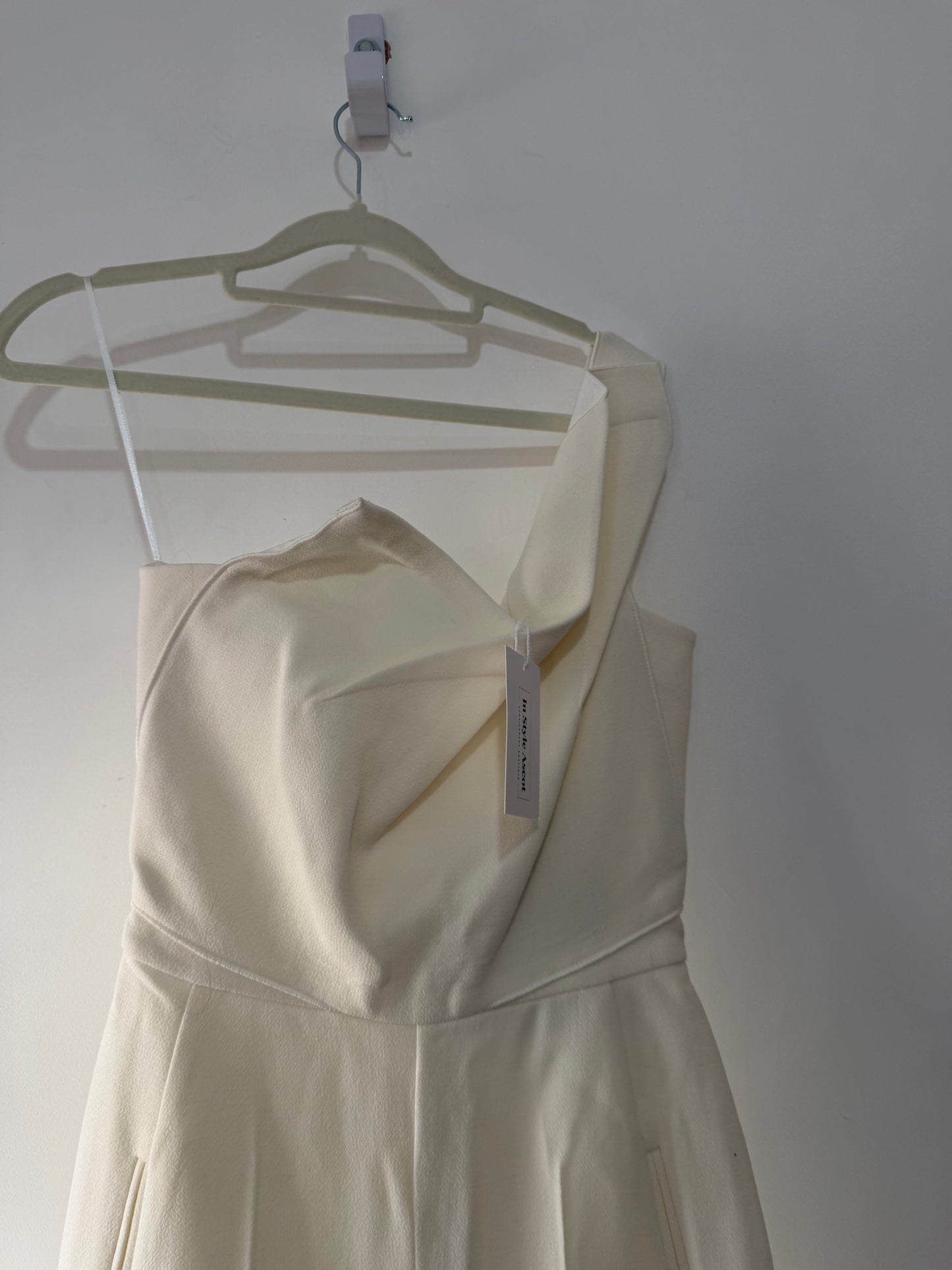 Preloved, White Roland Mouret Jumpsuit, UK 6