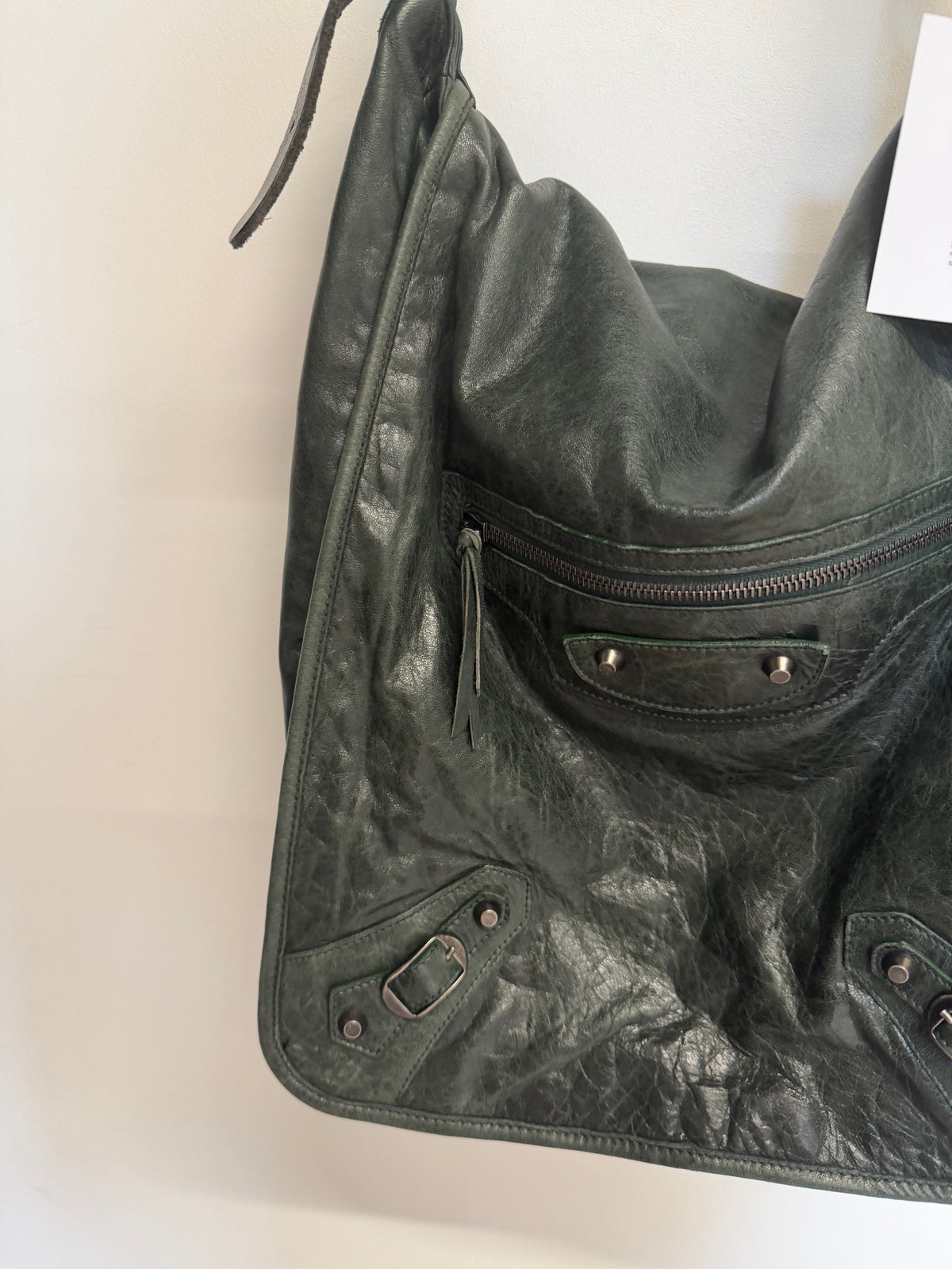 Preloved Balenciaga Handbag Dark Green
