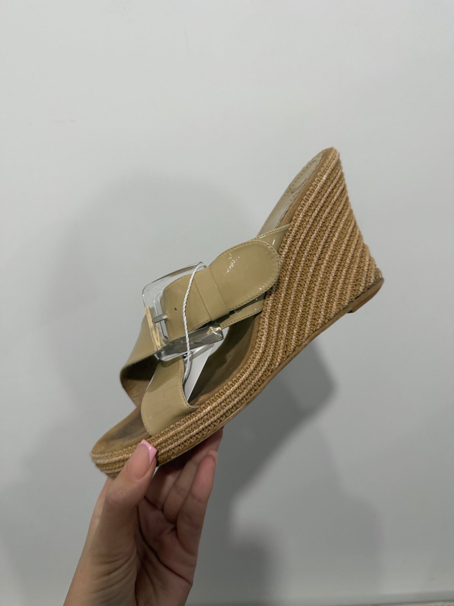 Buckle U Wedges, Size 39 - UK 6