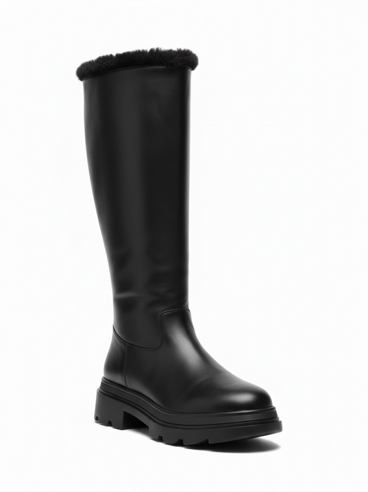 Preloved Stuart Wietzman Knee High Boots Size 7 Black