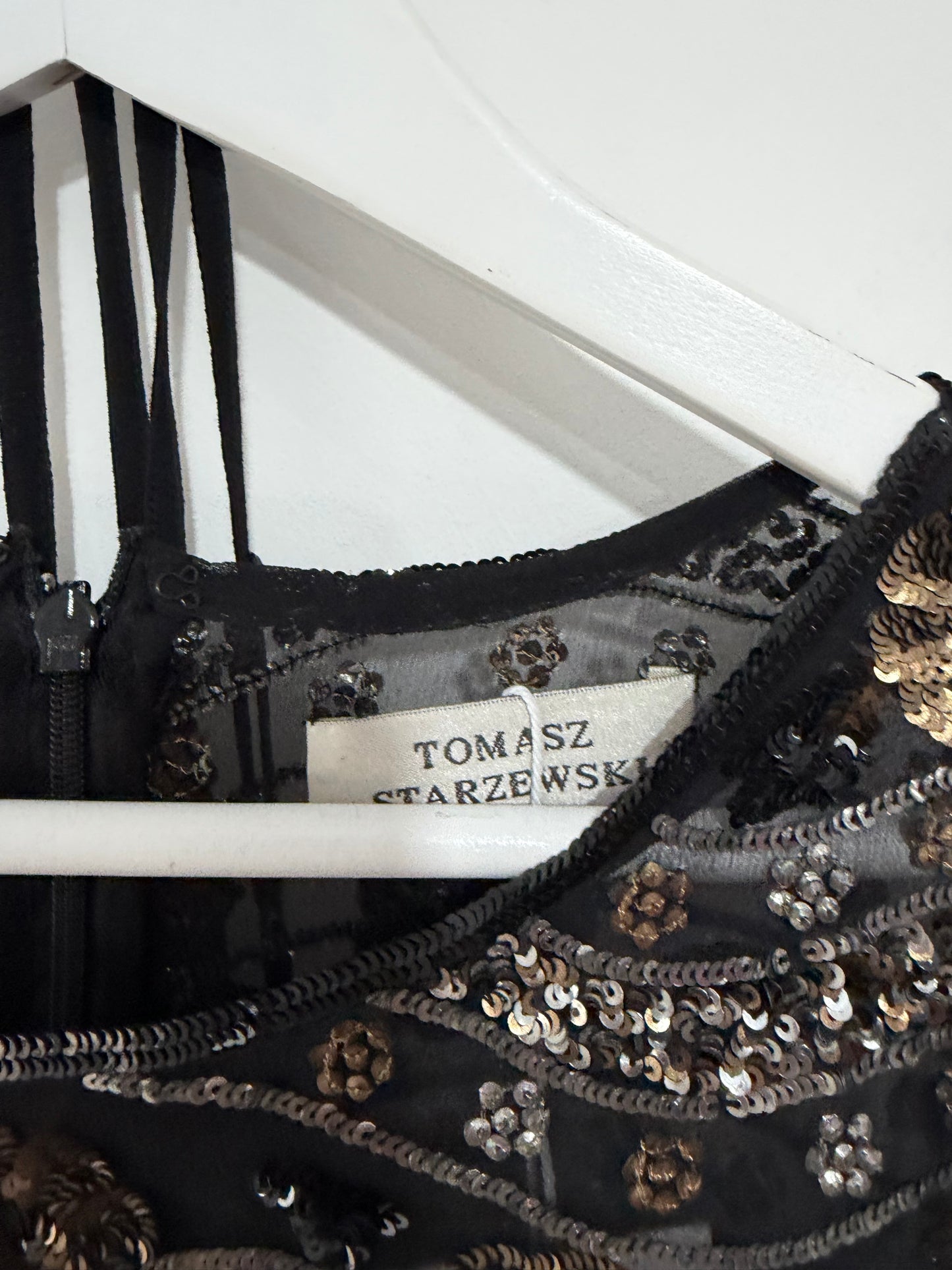 Pre-owned, Sparkly Tomasz Starzewski  Evening Dress, Size 10