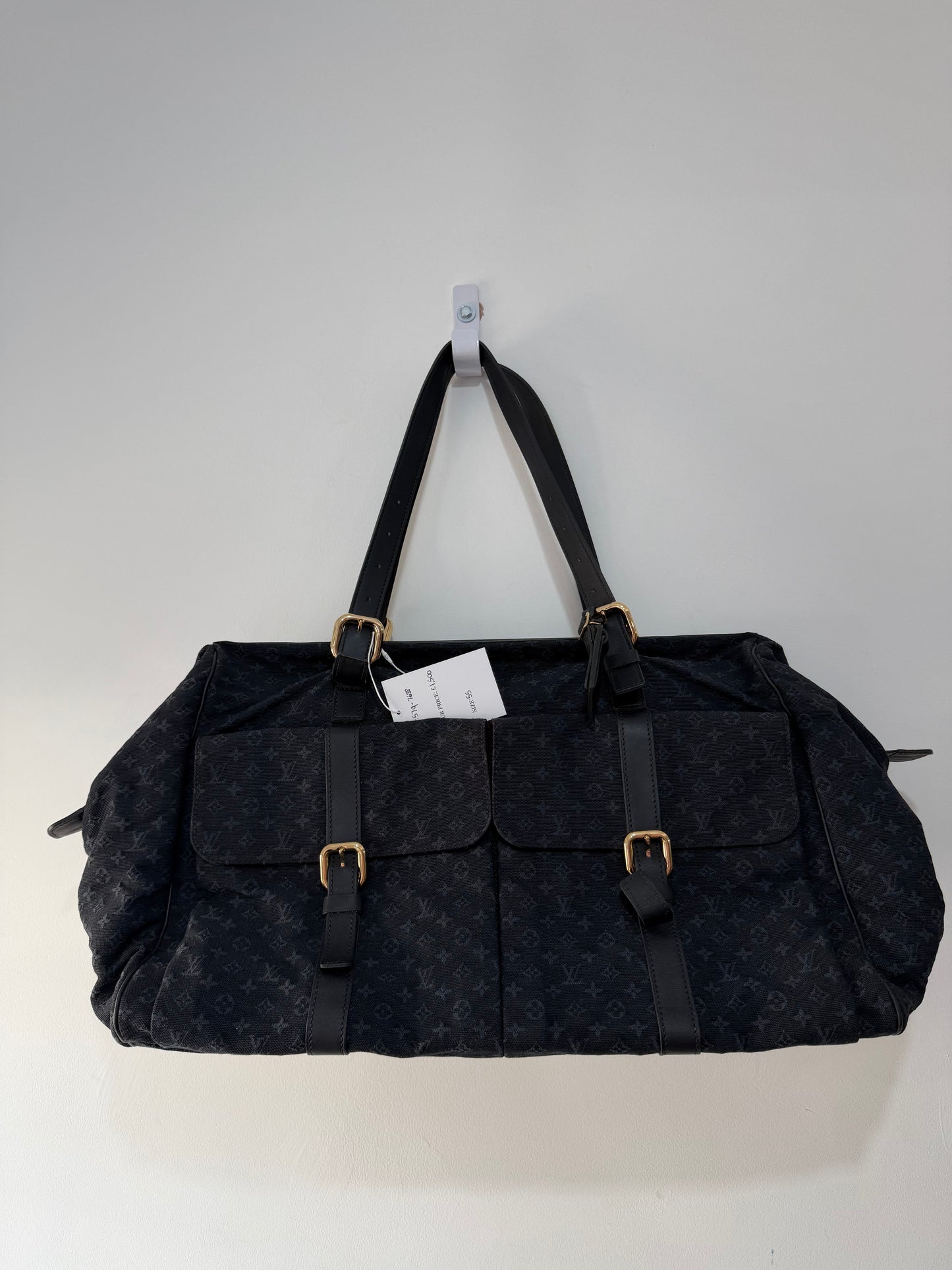 Preloved, Navy Louis Vuitton Denim Keepall, Josephine