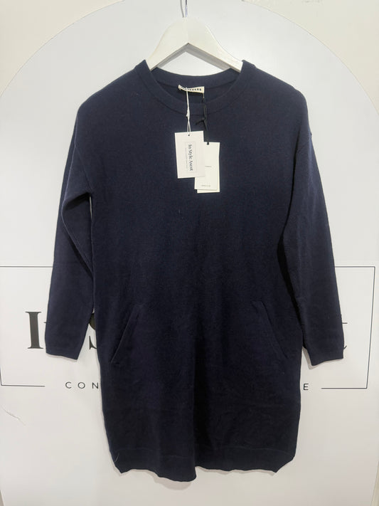 Navy Whistles Cashmere Dress, Brand New Size S