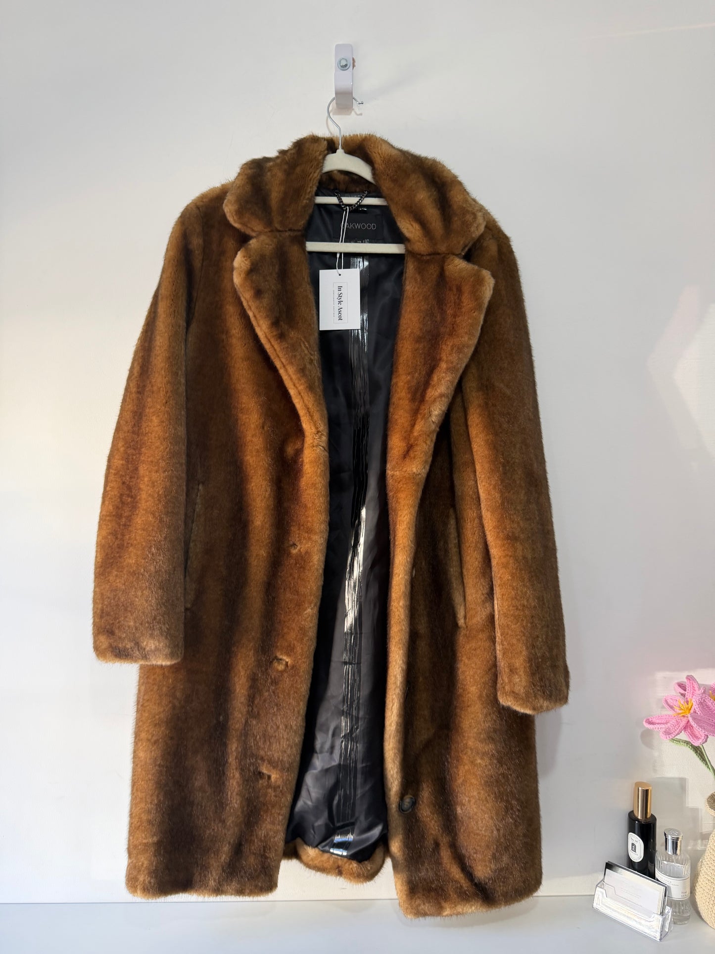 Preloved Oakwood Faux Fur Jacket Size XS/S Brown