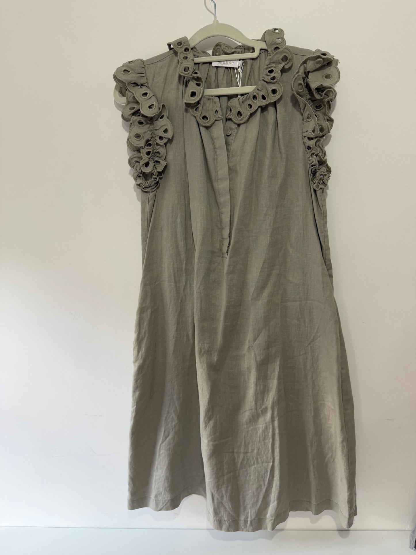 Preloved, Grey Pauline Dress, UK 6 (Fits 8-10)
