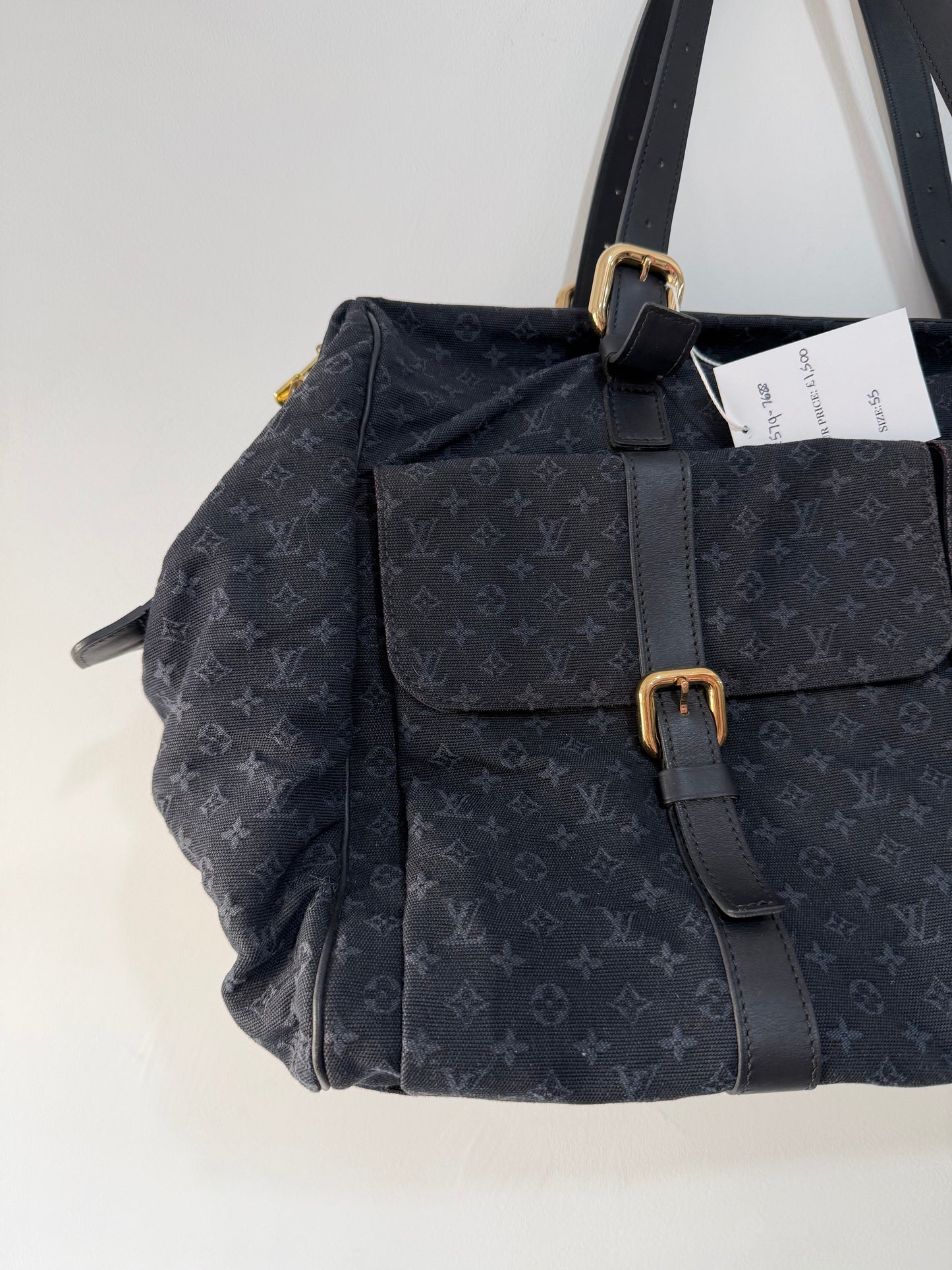 Preloved, Navy Louis Vuitton Denim Keepall, Josephine