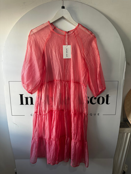 Pink Unbranded Mesh Maxi Dress, S