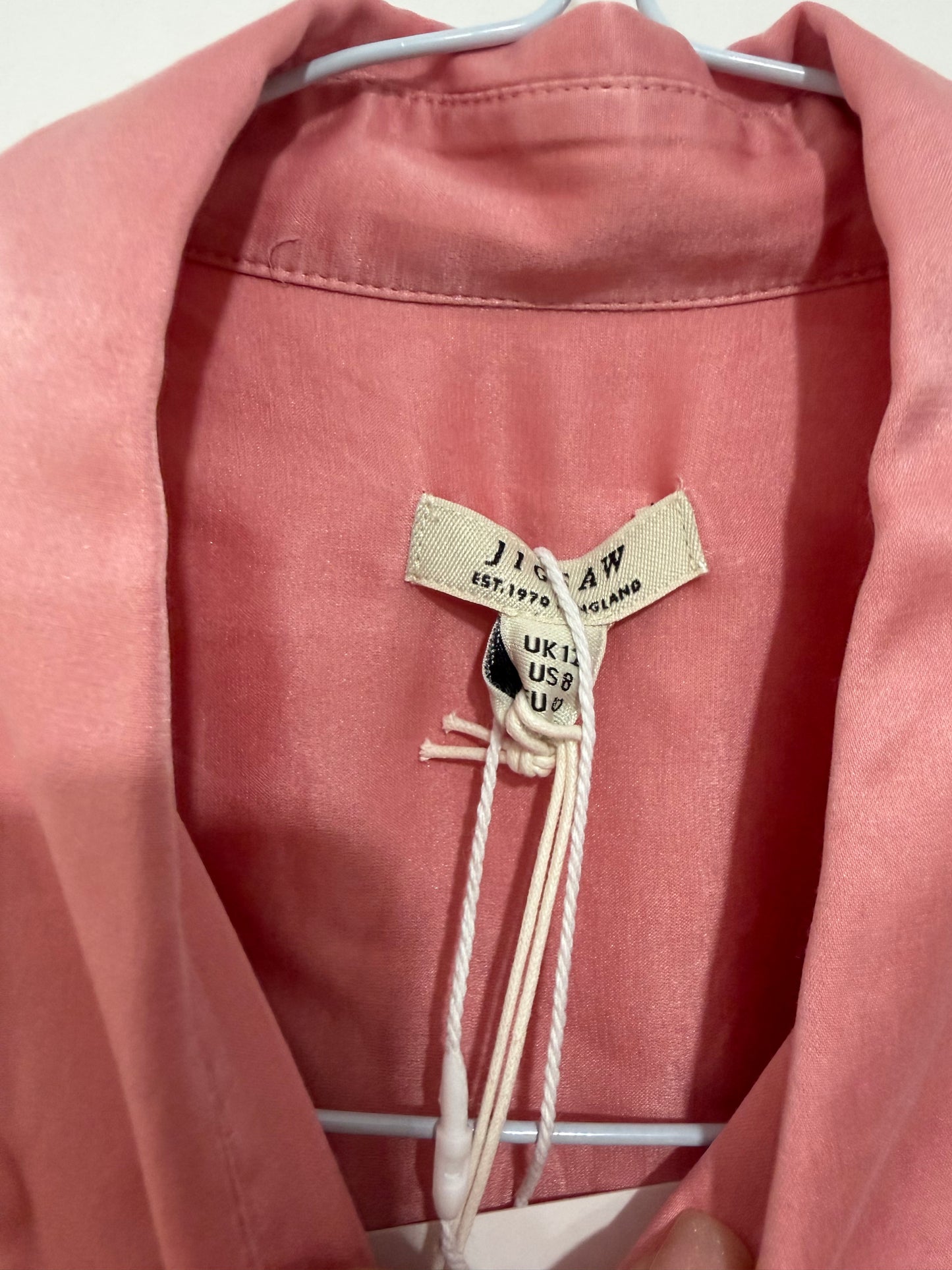 Pre-owned, Pink Jigsaw Shirt, Size 12