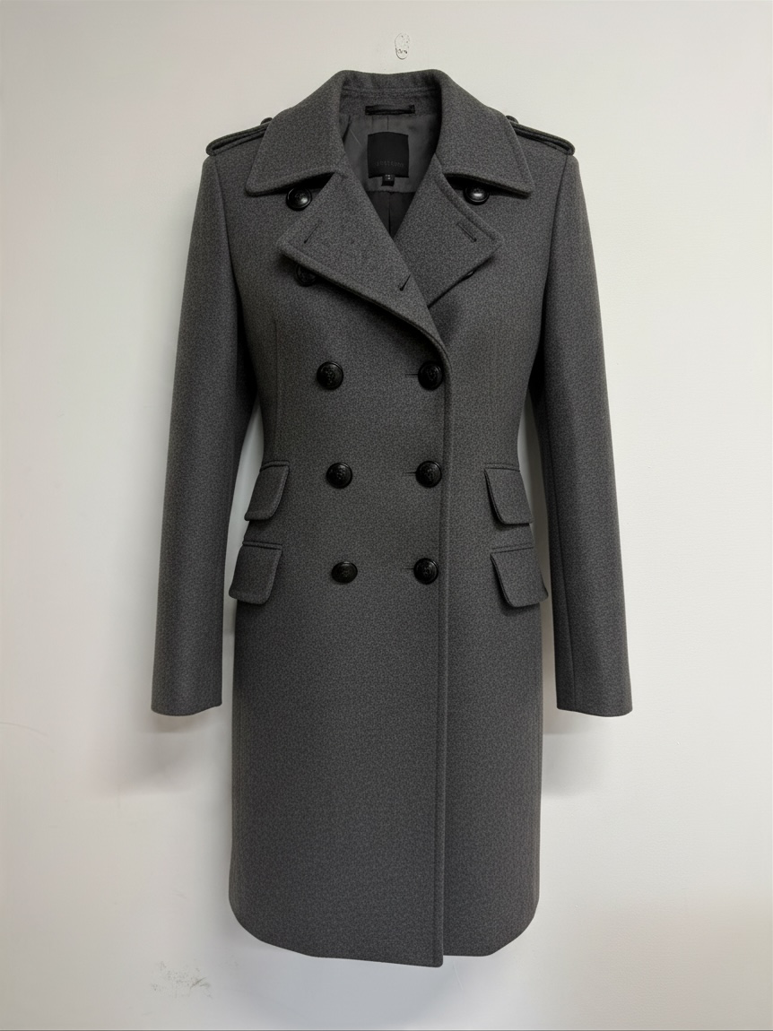 Preloved Pinko Coat Size UK 12 Grey
