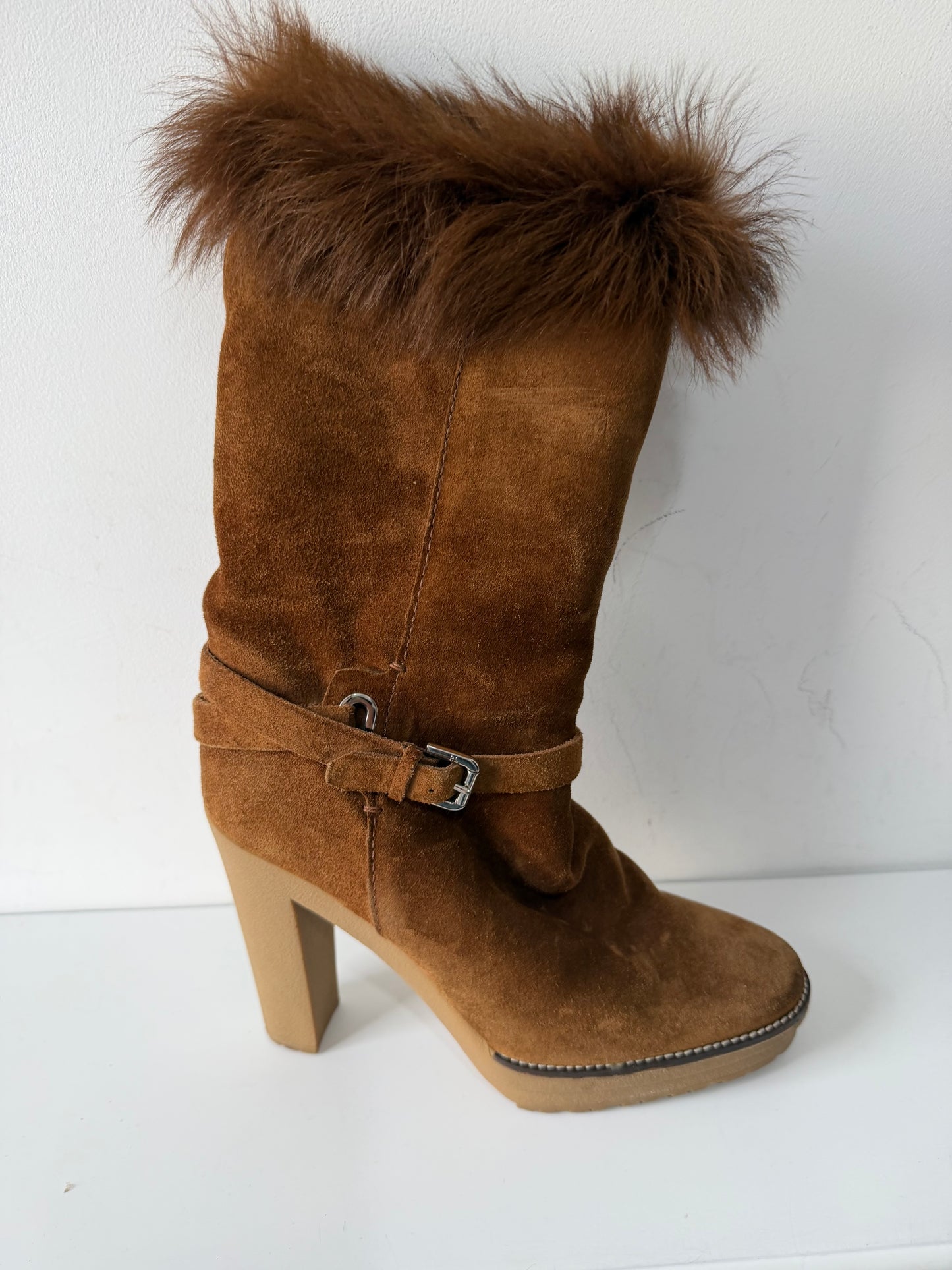 Preloved Ralph Lauren Boots Size 5.5 Brown