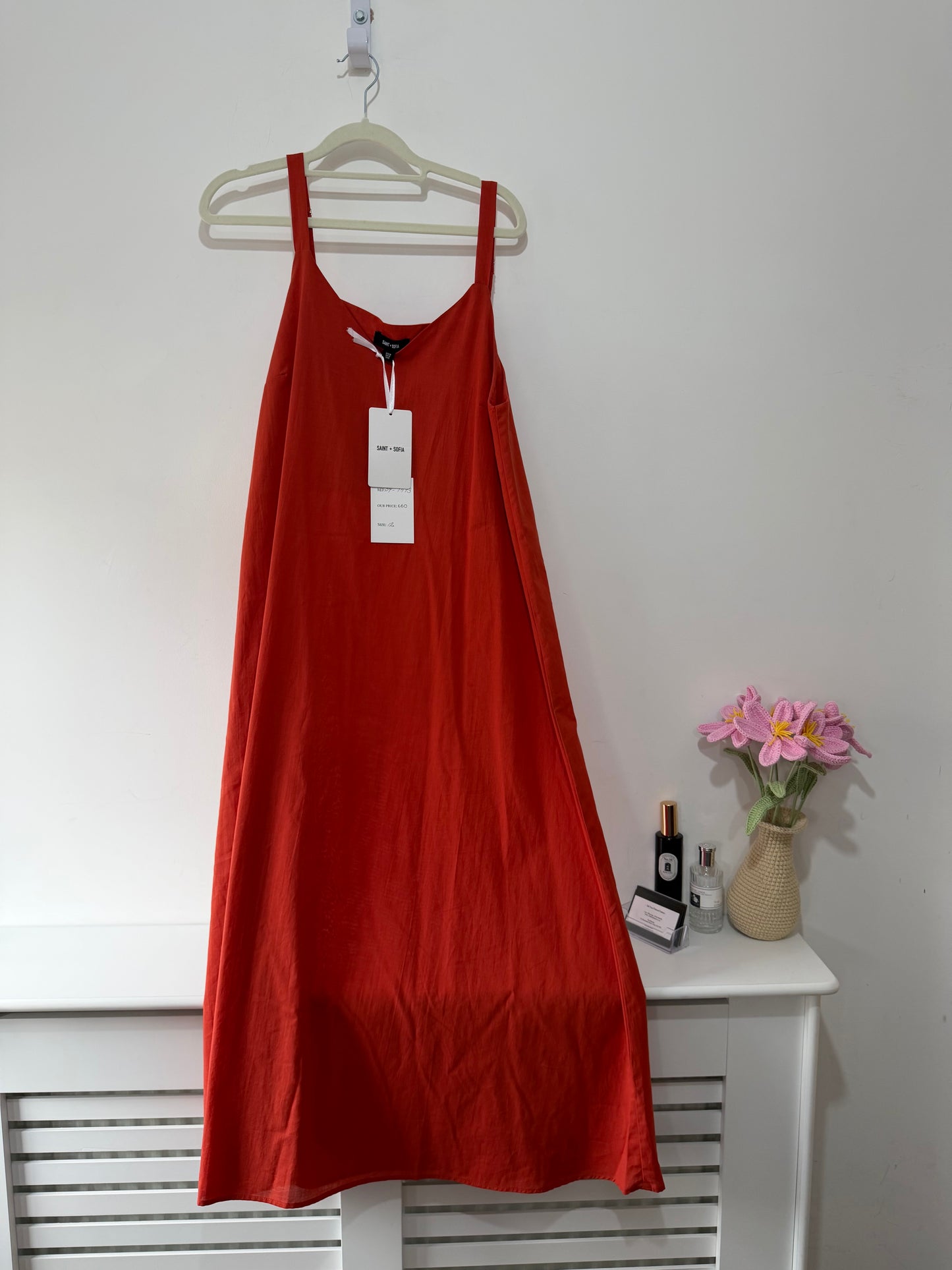 Preloved Saint + Sofia Dress 12 Burnt Orange