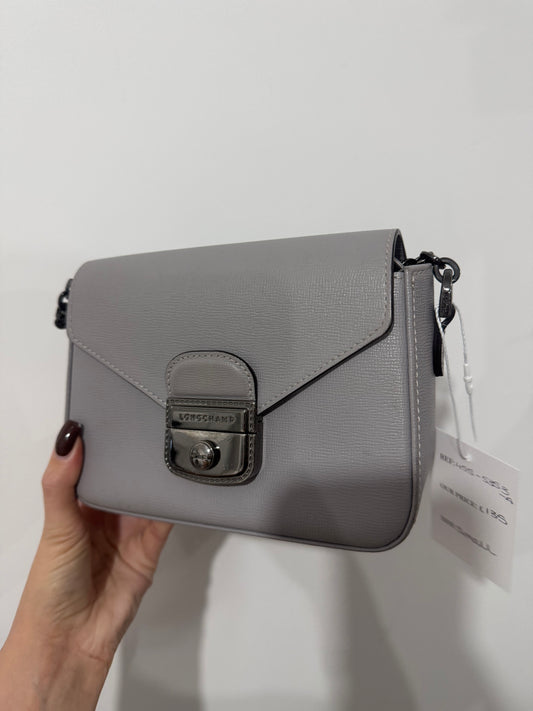 Grey Longchamp Crossbody Bag, Small