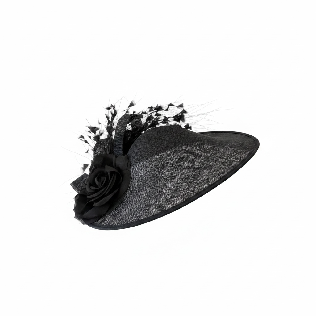 Preloved Black Ascot Fascinator/Hat