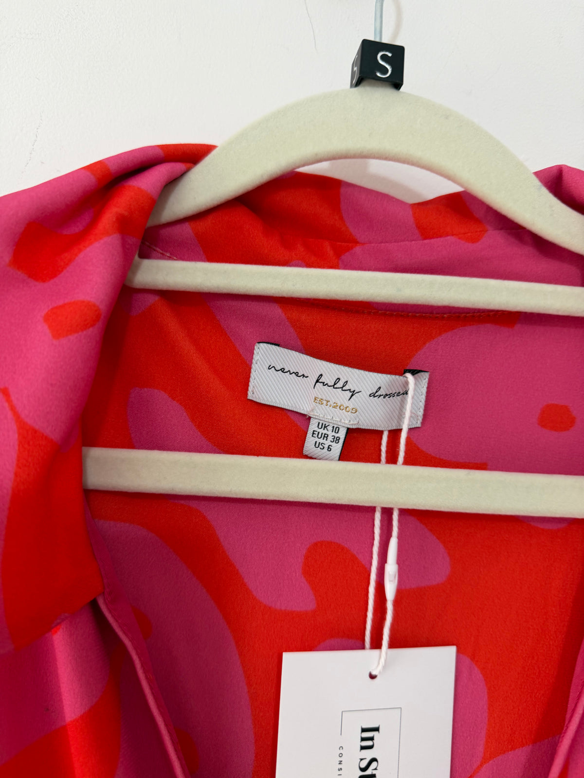 Preloved Never Fully Dressed Dress UK 10 Red and Pink