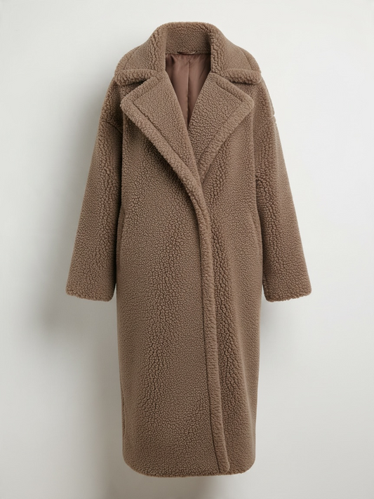 Preloved SoyaConcept Sherpa Coat Size XL Taupe
