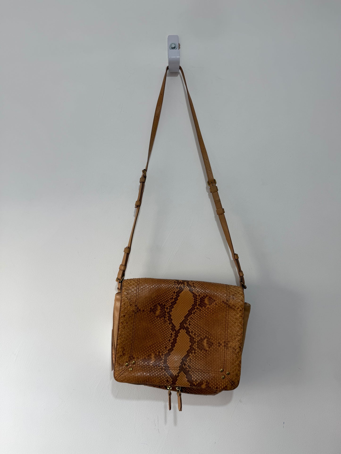 Preloved Jerome Dreyfuss Crossbody Bag Medium Snakeskin Igor