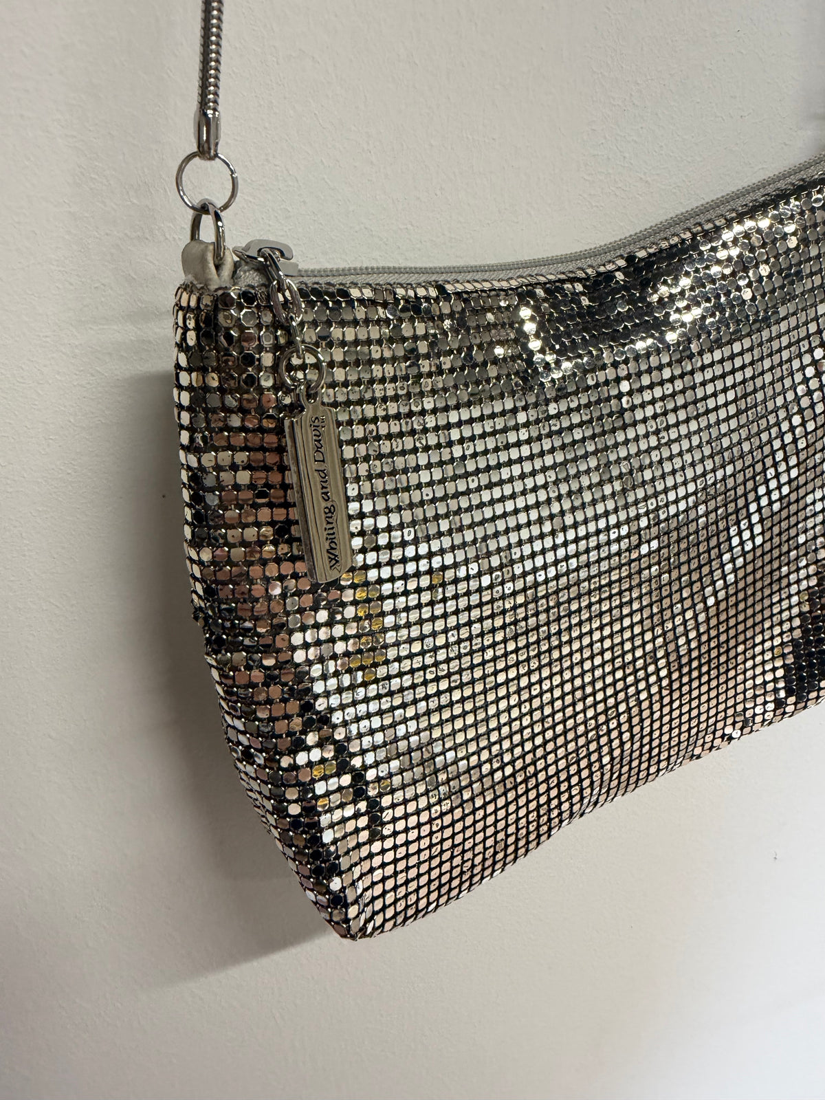 Preloved Whitting and Davis Handbag Silver