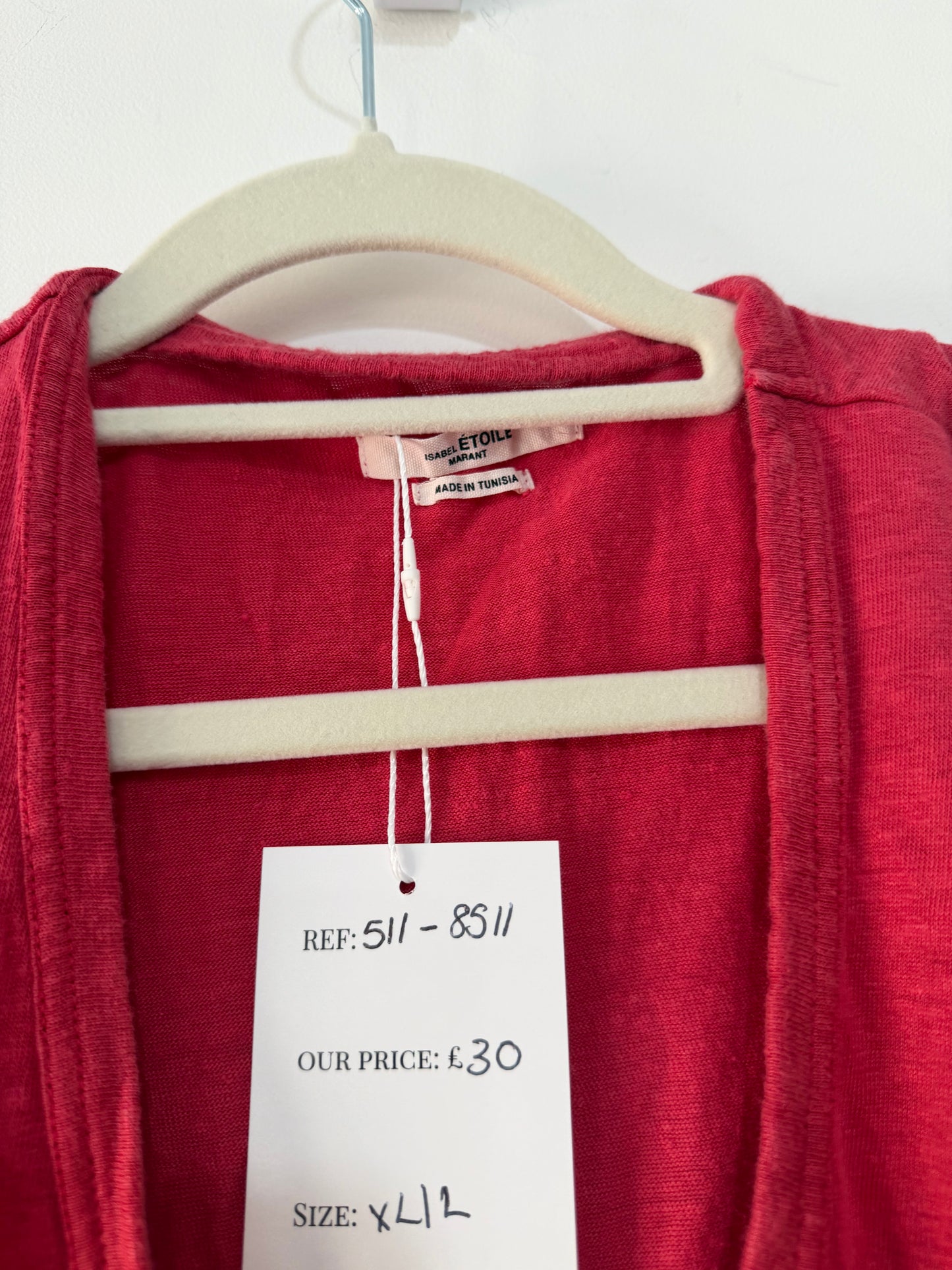 Preloved Red Isabel Marant Étoile Top, Size L/XL