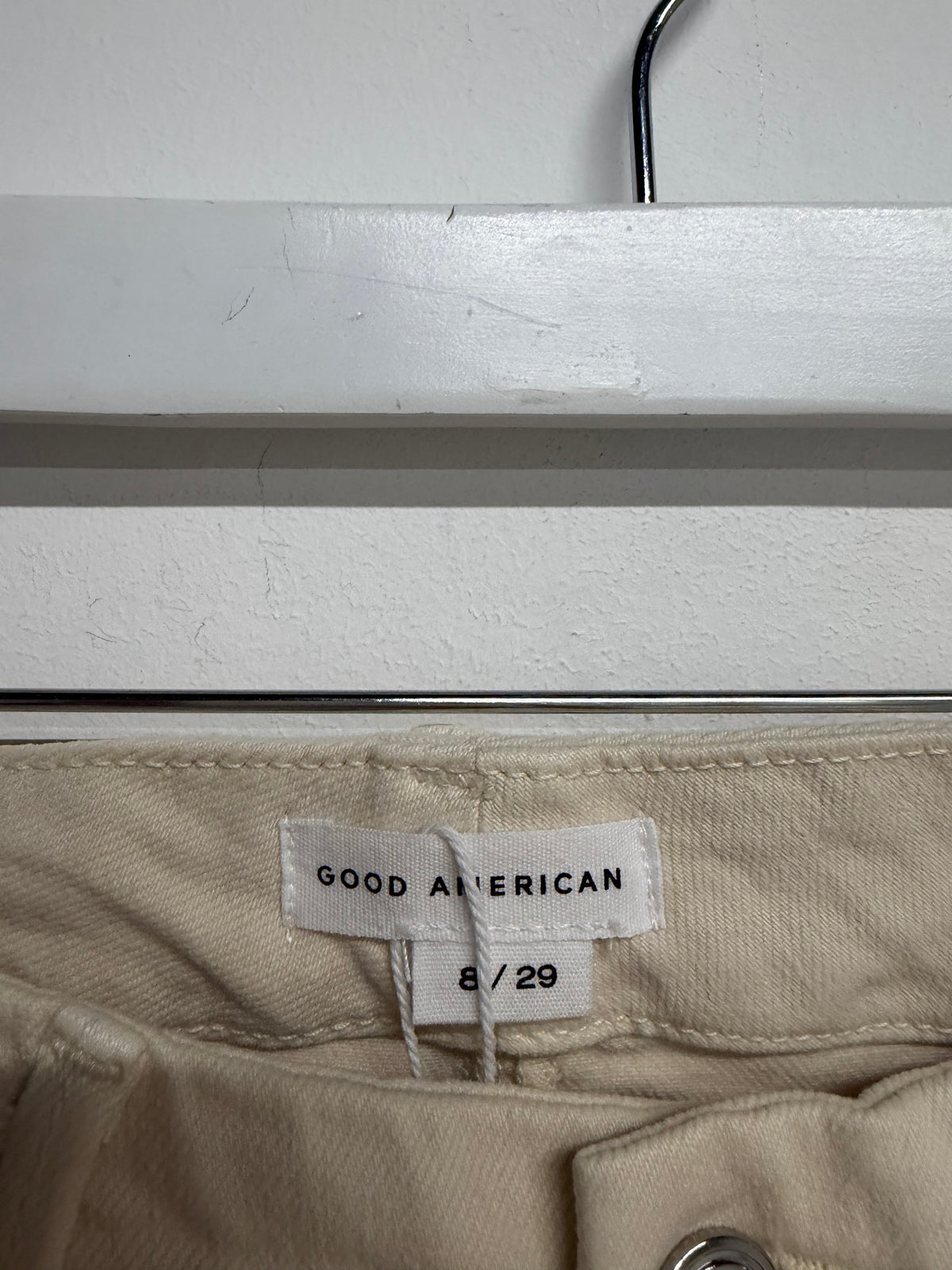 Preloved Good American Jeans Size 12 - W29 Cream