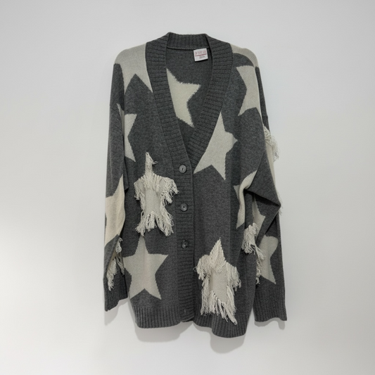 Grey Brodie Cashmere Cardigan, Small