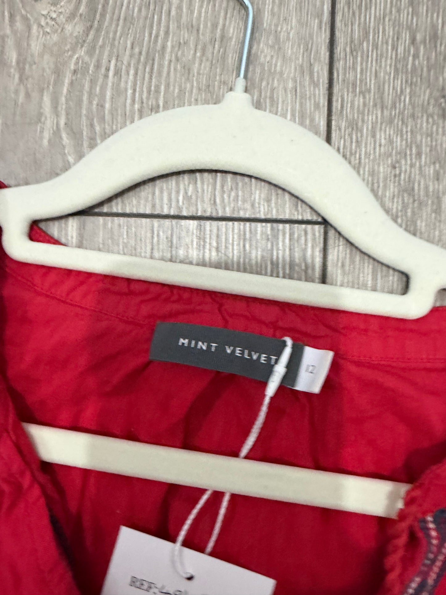 Pre-owned Red Mint Velvet Blouse, Size 12