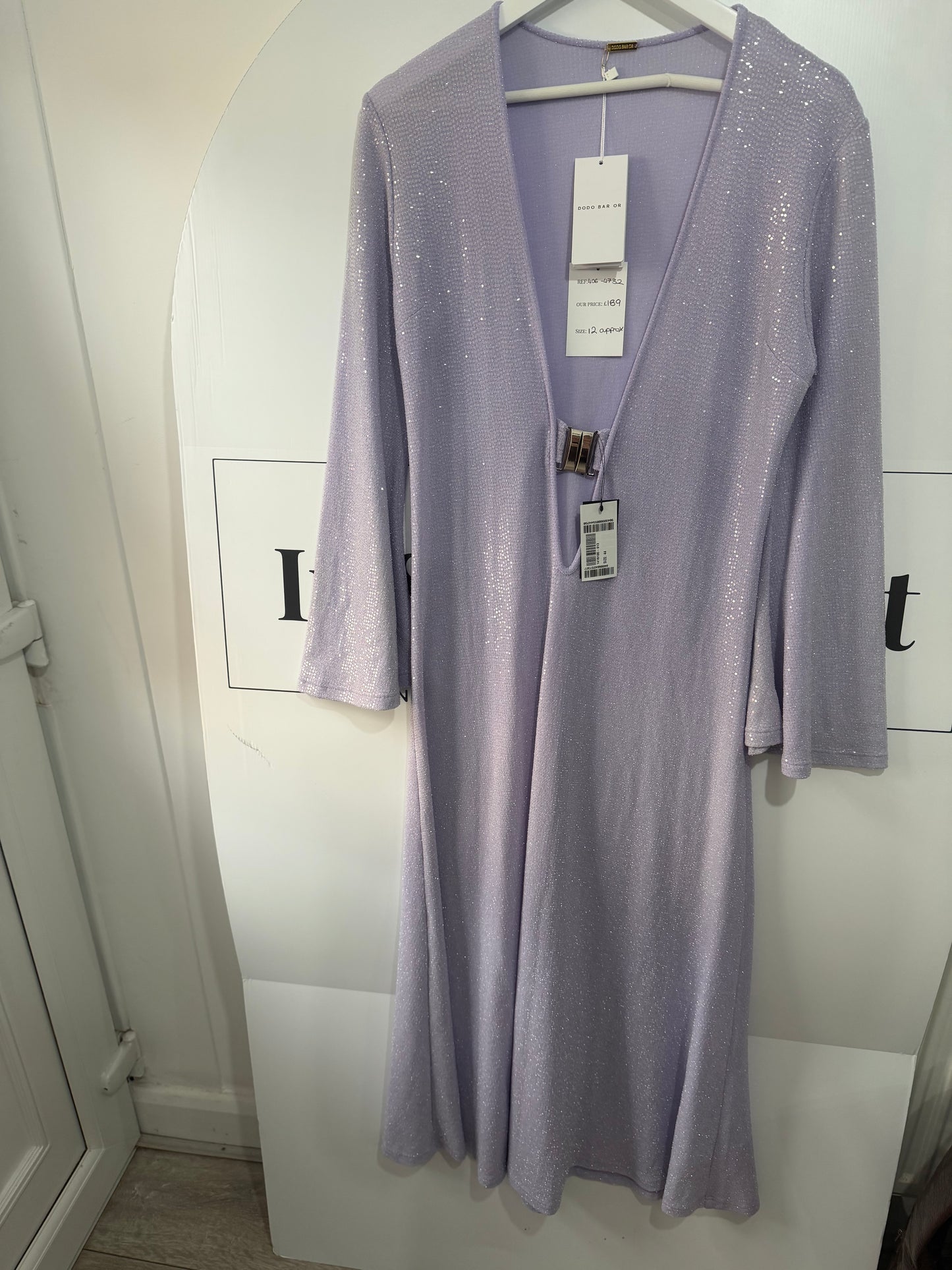 Purple Sparkle Dodo Bar Or Dress, Size 44 - UK 12