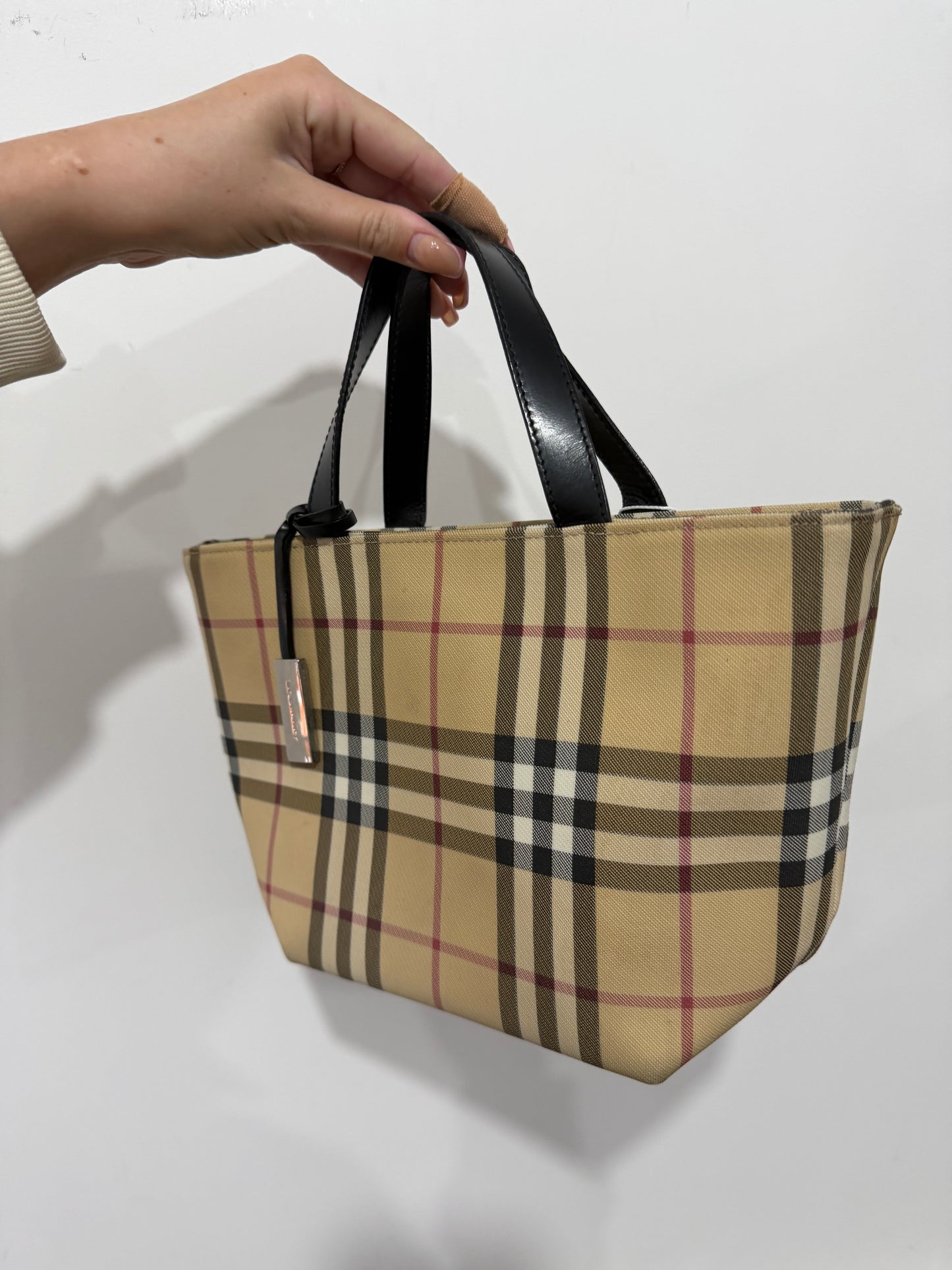 Pre-owned Novacheck Burberry Bag & Purse Set, Vintage