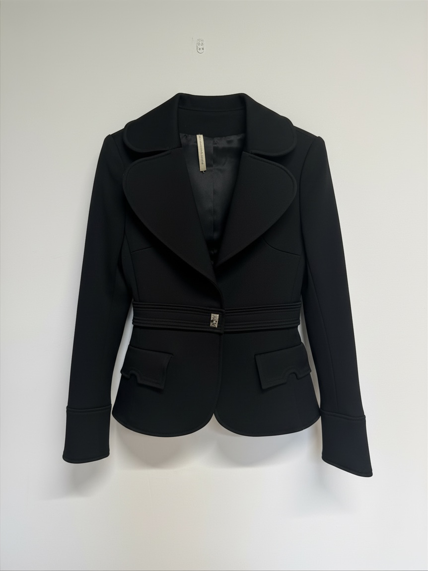 Preloved Balenciaga Paris Blazer Jacket Size 12 Black