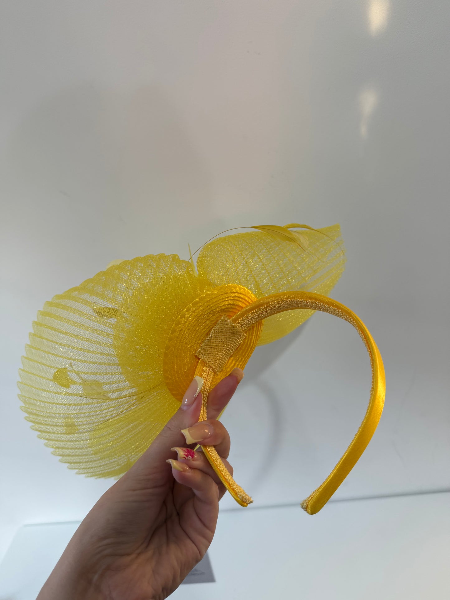 Preloved Yellow Ascot Fascinator Headband