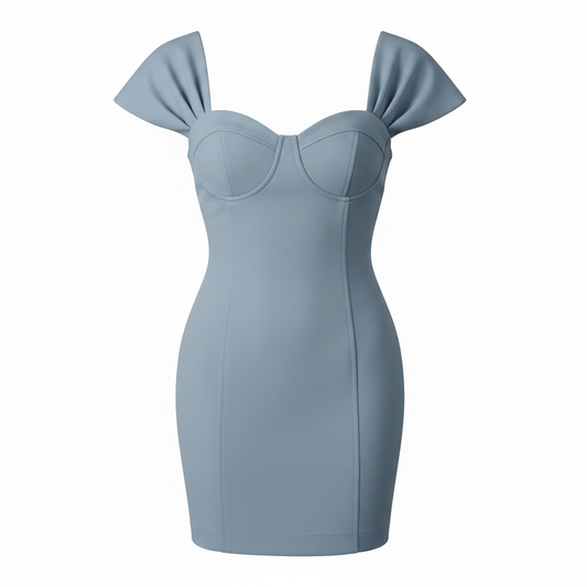 Preloved, Blue Karen Millen Dress, Size 10