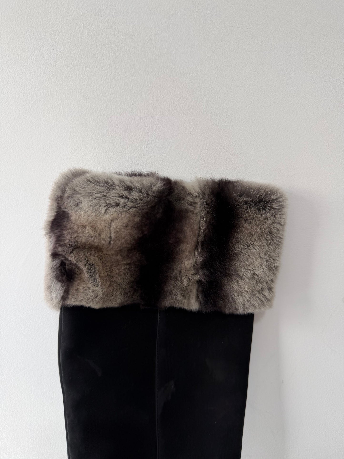 Preloved Christian Dior Knee High Boots Size 5 Black