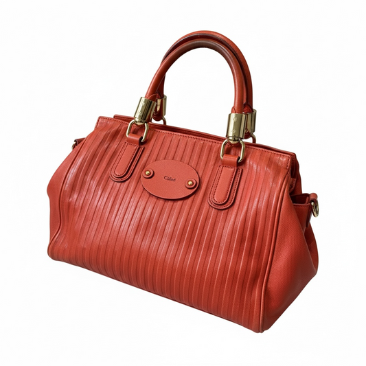 Orange Chloé Weekender Bag