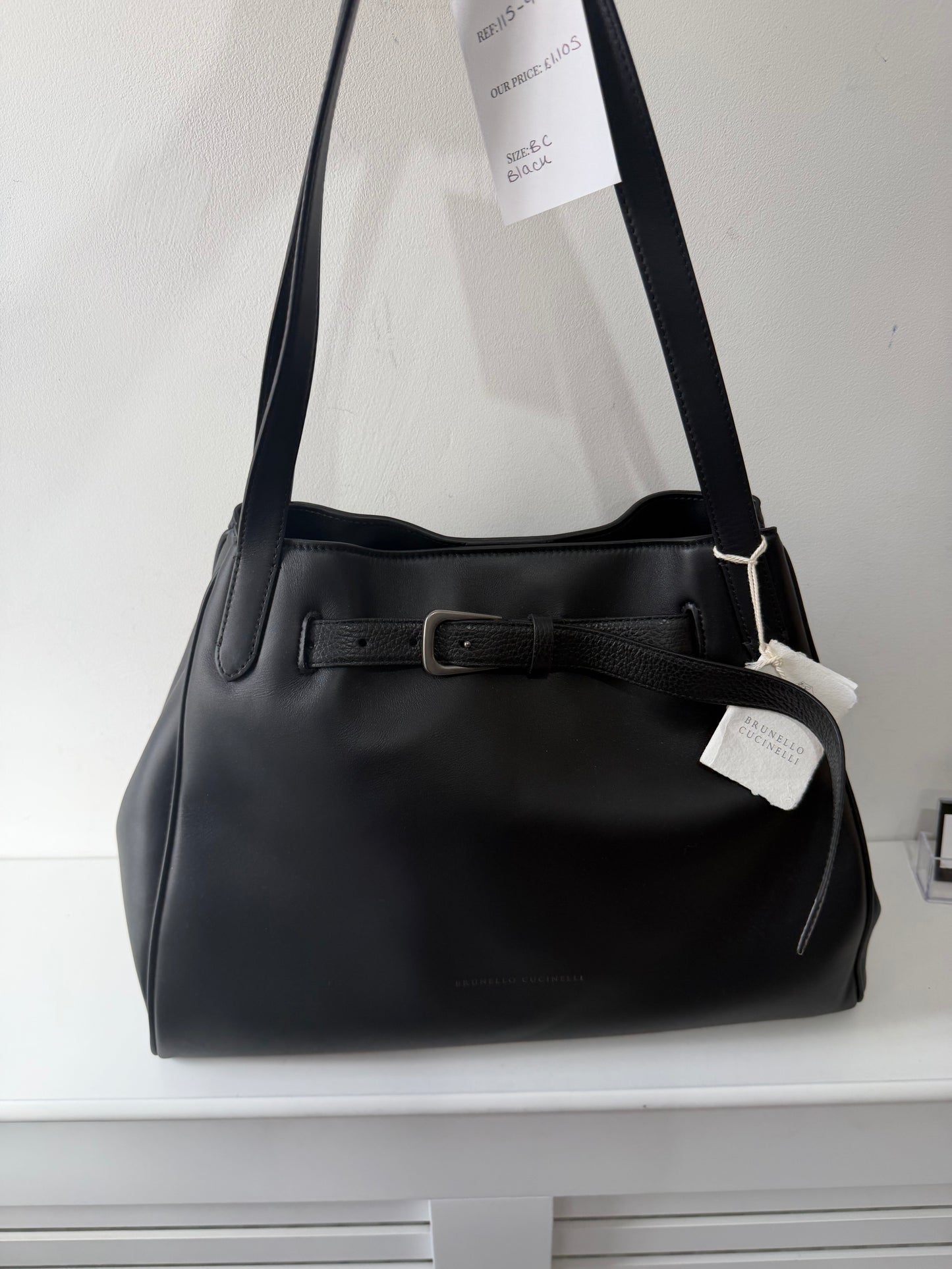 Preloved Brunello Cucinelli Handbag Medium Black