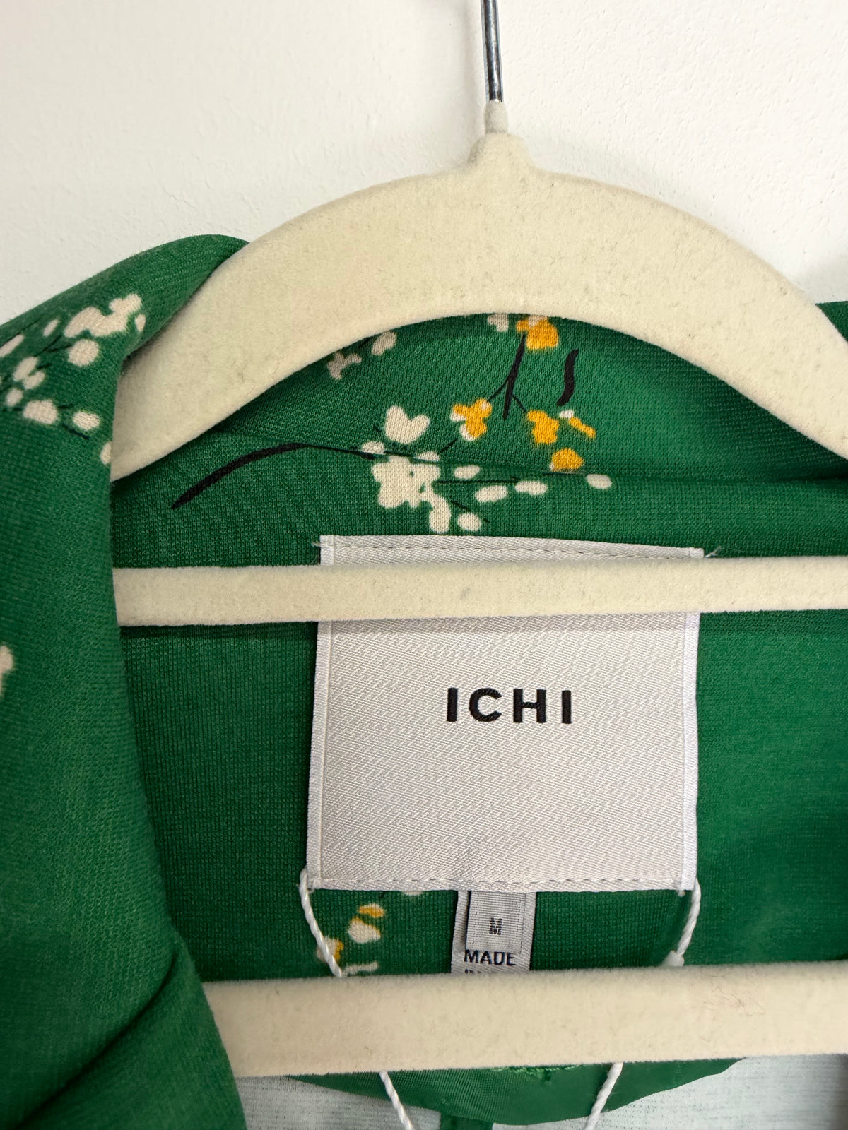 Preloved Ichi Blazer, Size Medium Green Floral