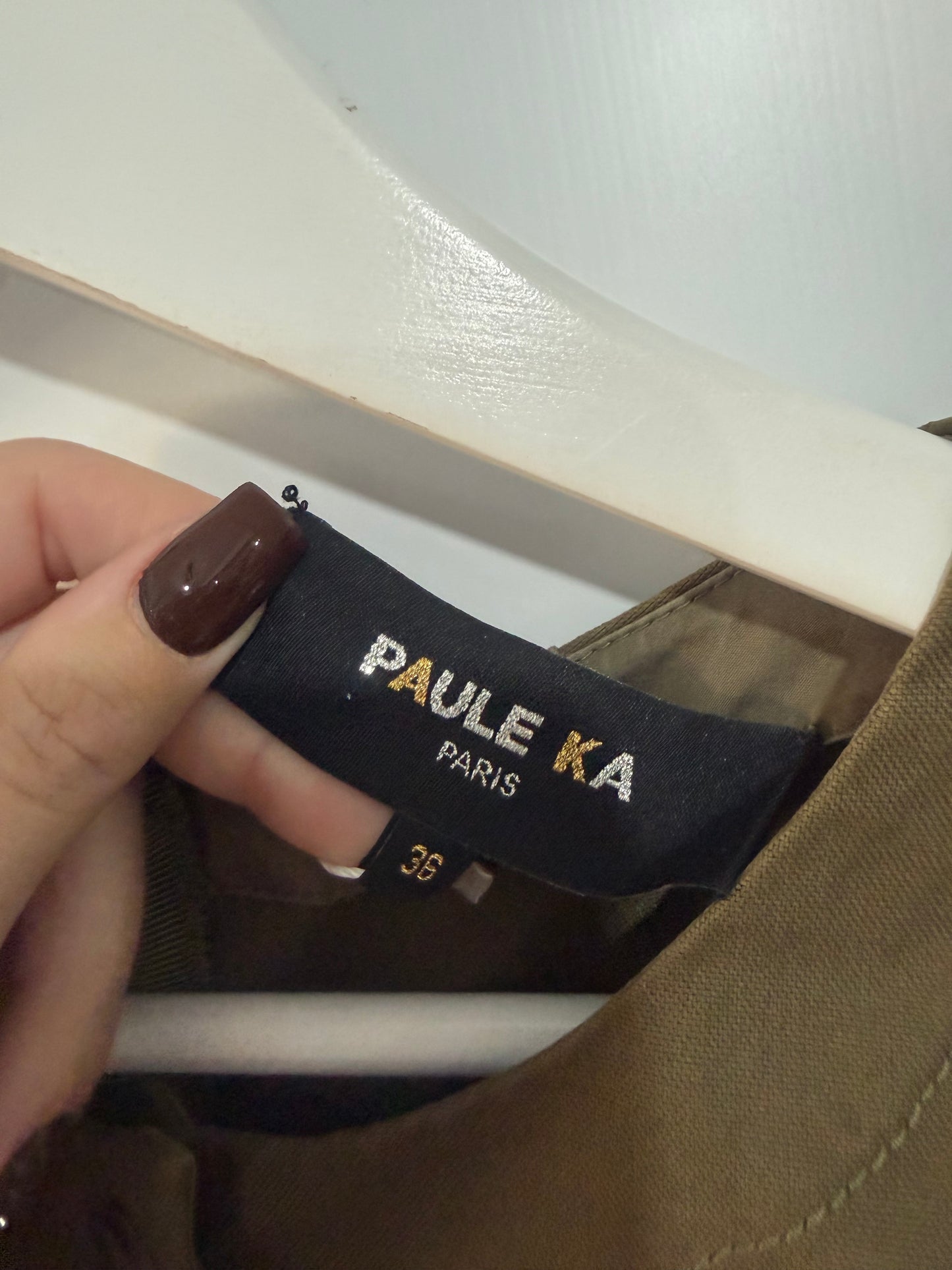 Khaki Green Paule Ka Dress, Size 8