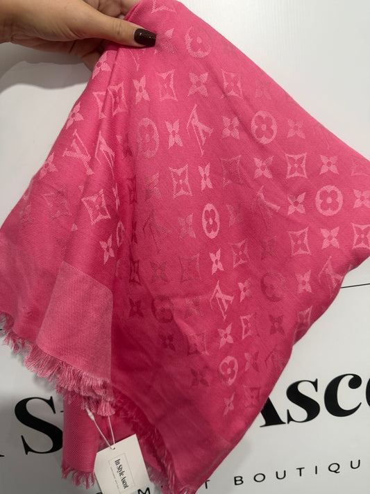 Pink Louis Vuitton Scarf