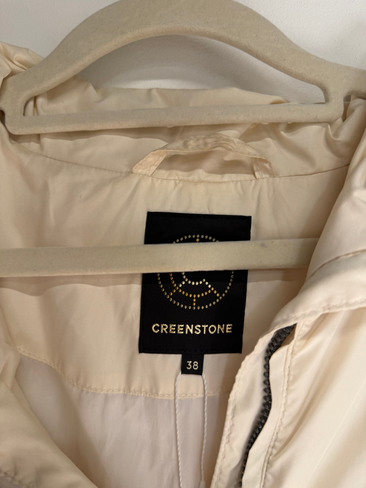 Preloved Creenstone Coat, Size 10 Off White