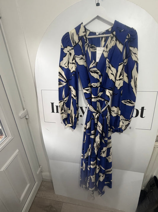 Blue and White Veronica Beard Dress, Size UK 10
