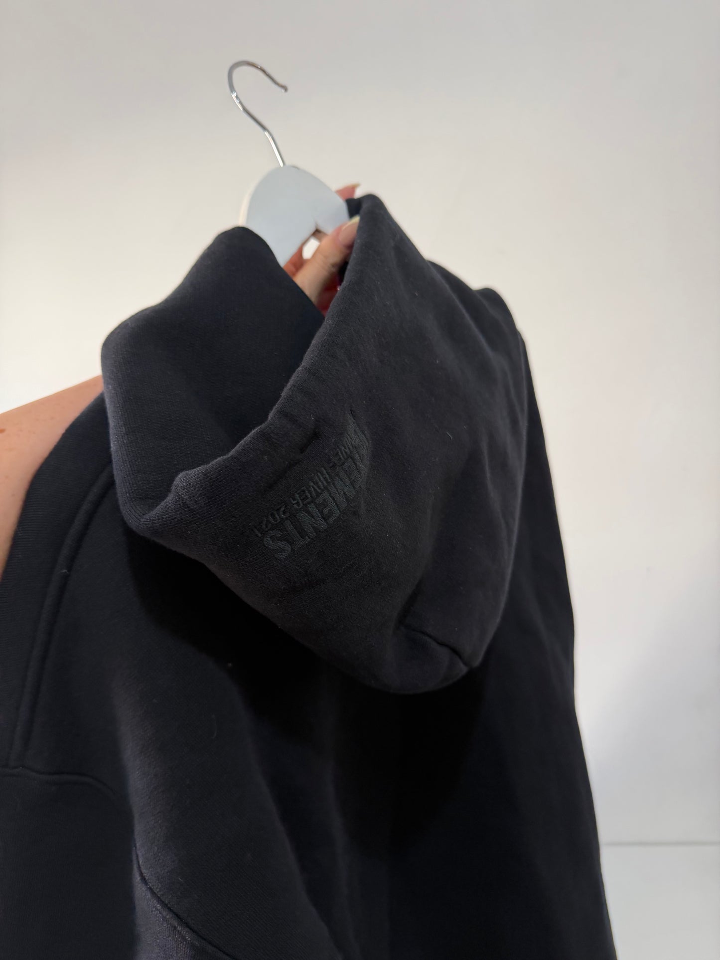 Preloved Black Vetements Hoodie, Small
