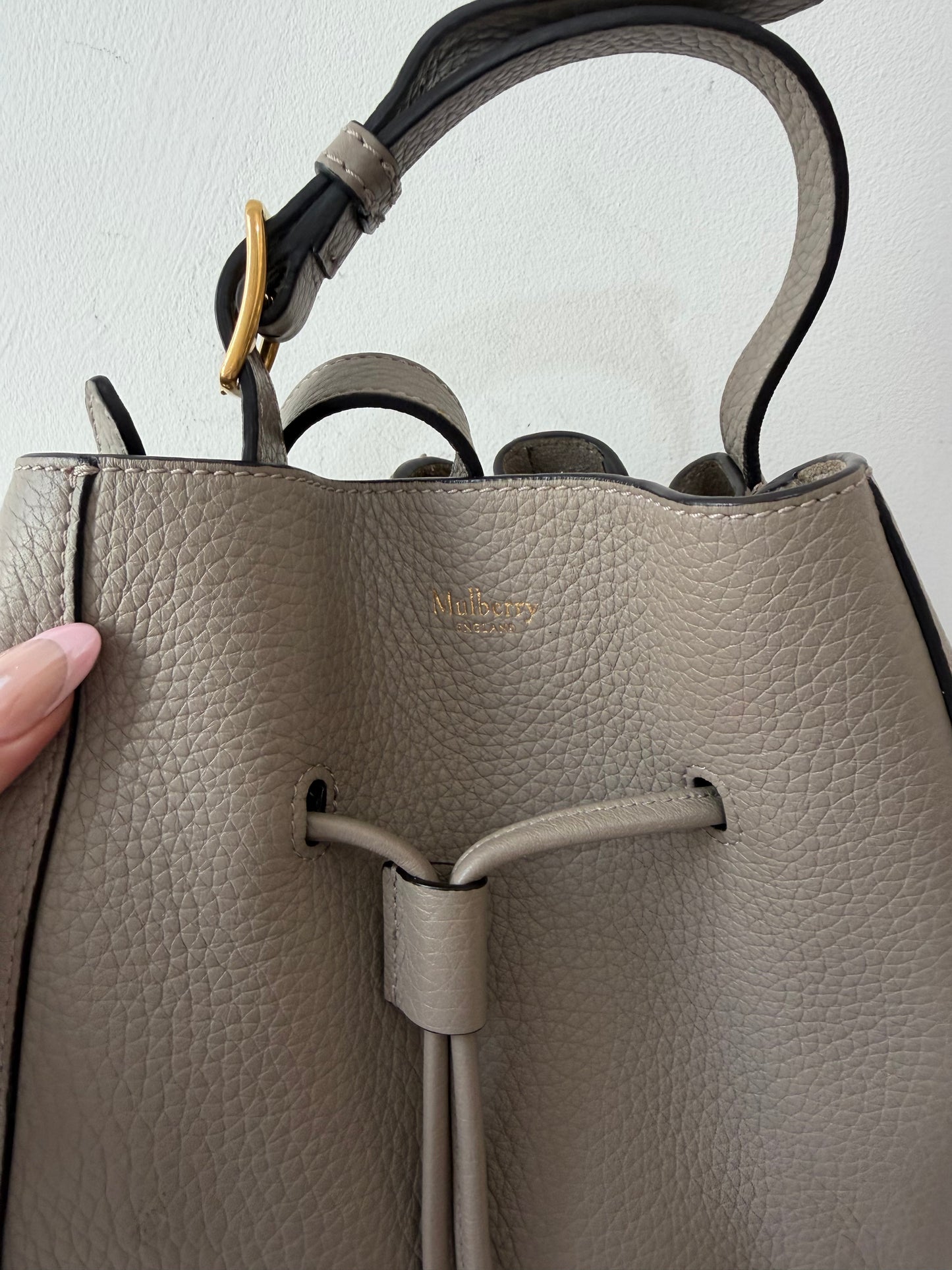 Preloved Mulberry Handbag Mushroom Slouchy Crossbody