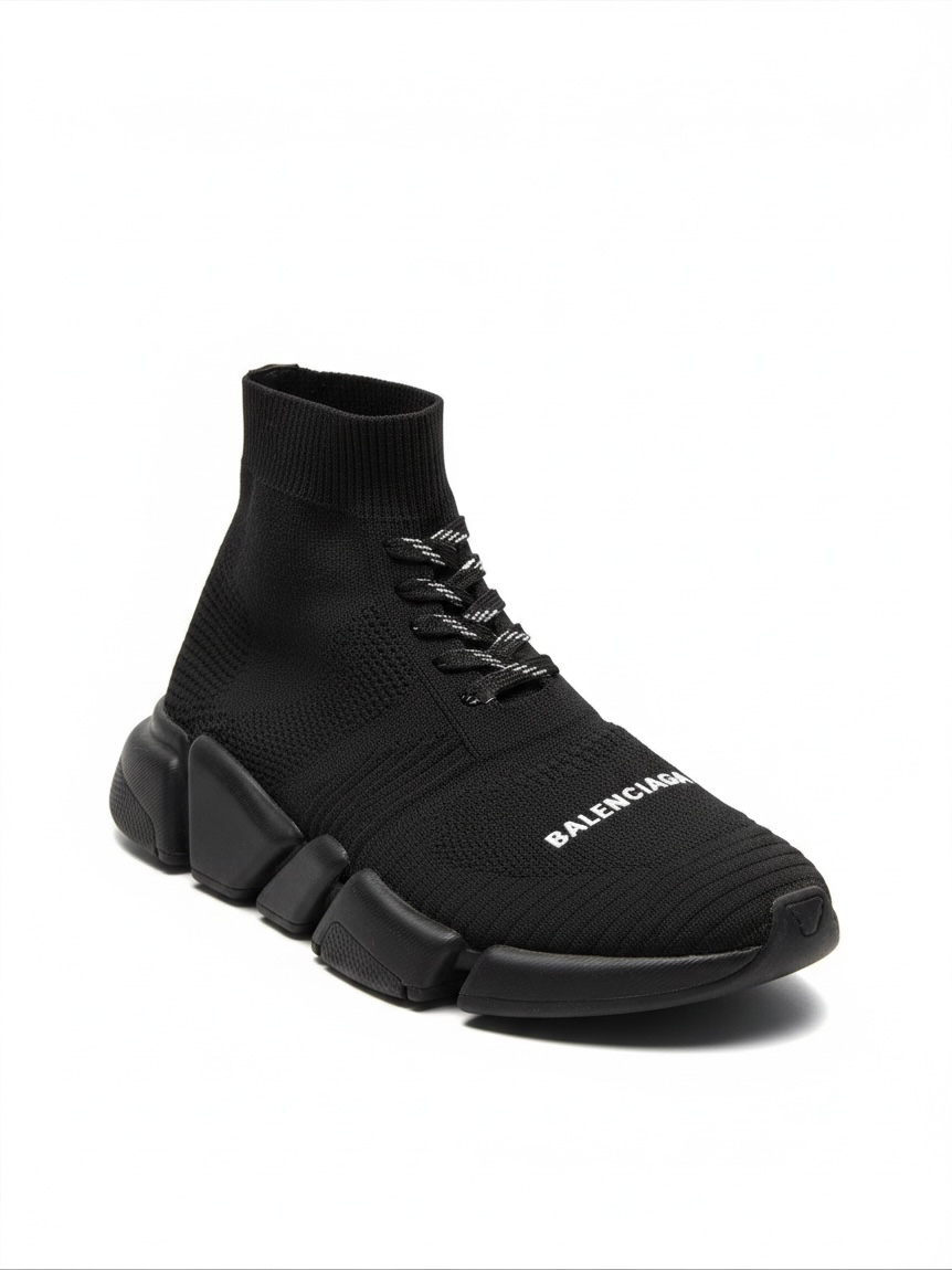 Preloved Balenciaga Trainers Size 4 - 37 Black