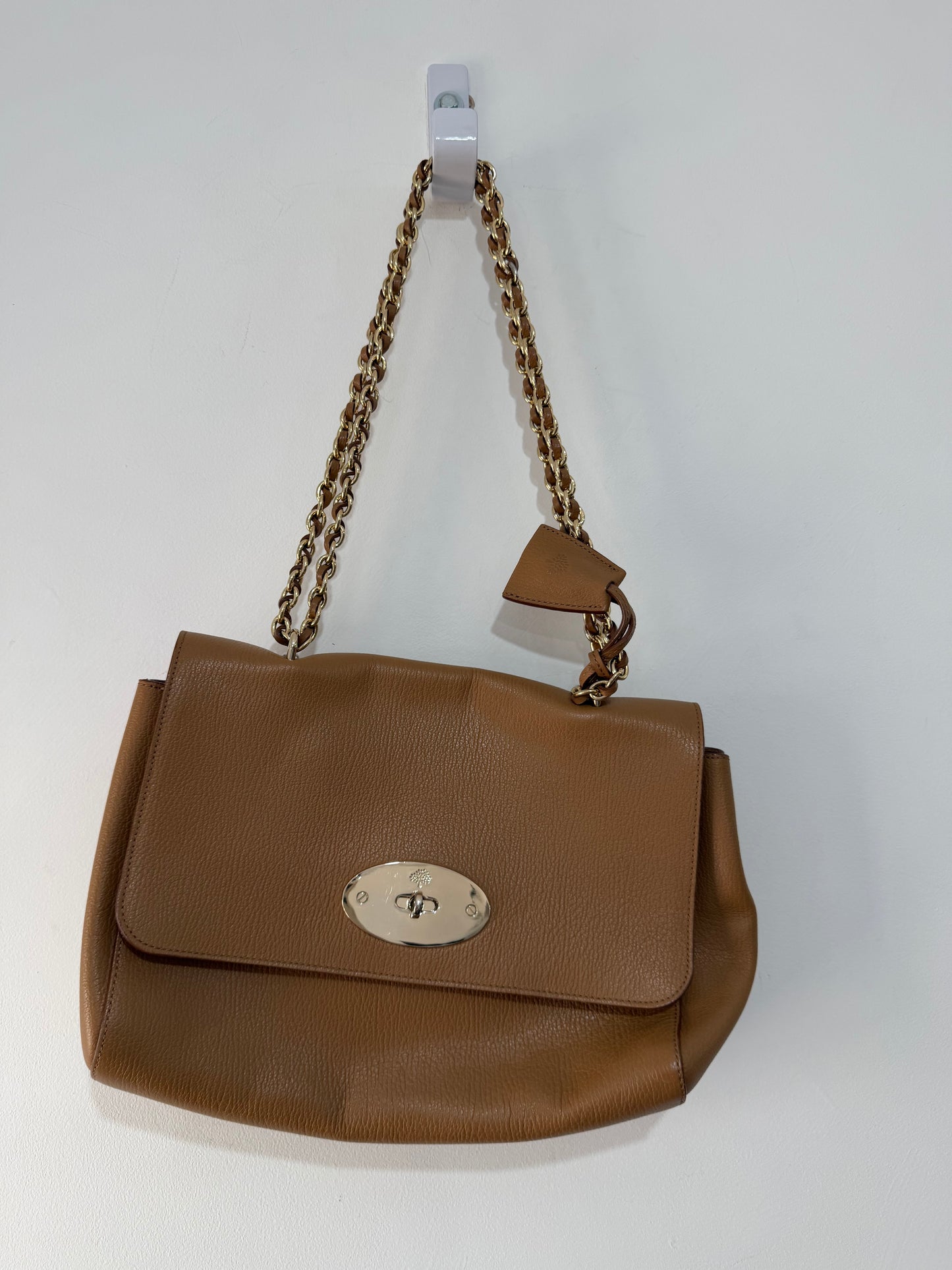 Preloved, Beige with Gold Hardware Mulberry Medium Lily Handbag