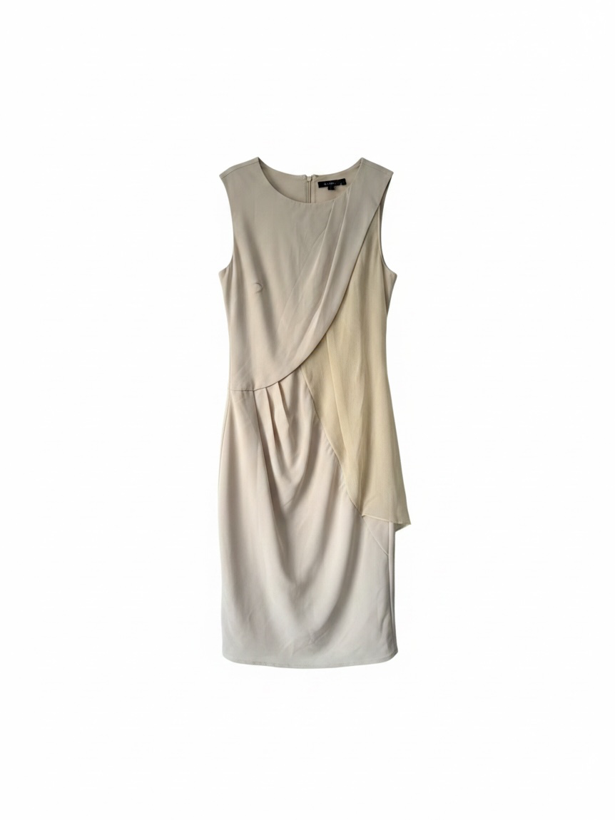 Preloved Poleci Dress Size 6-8 Beige