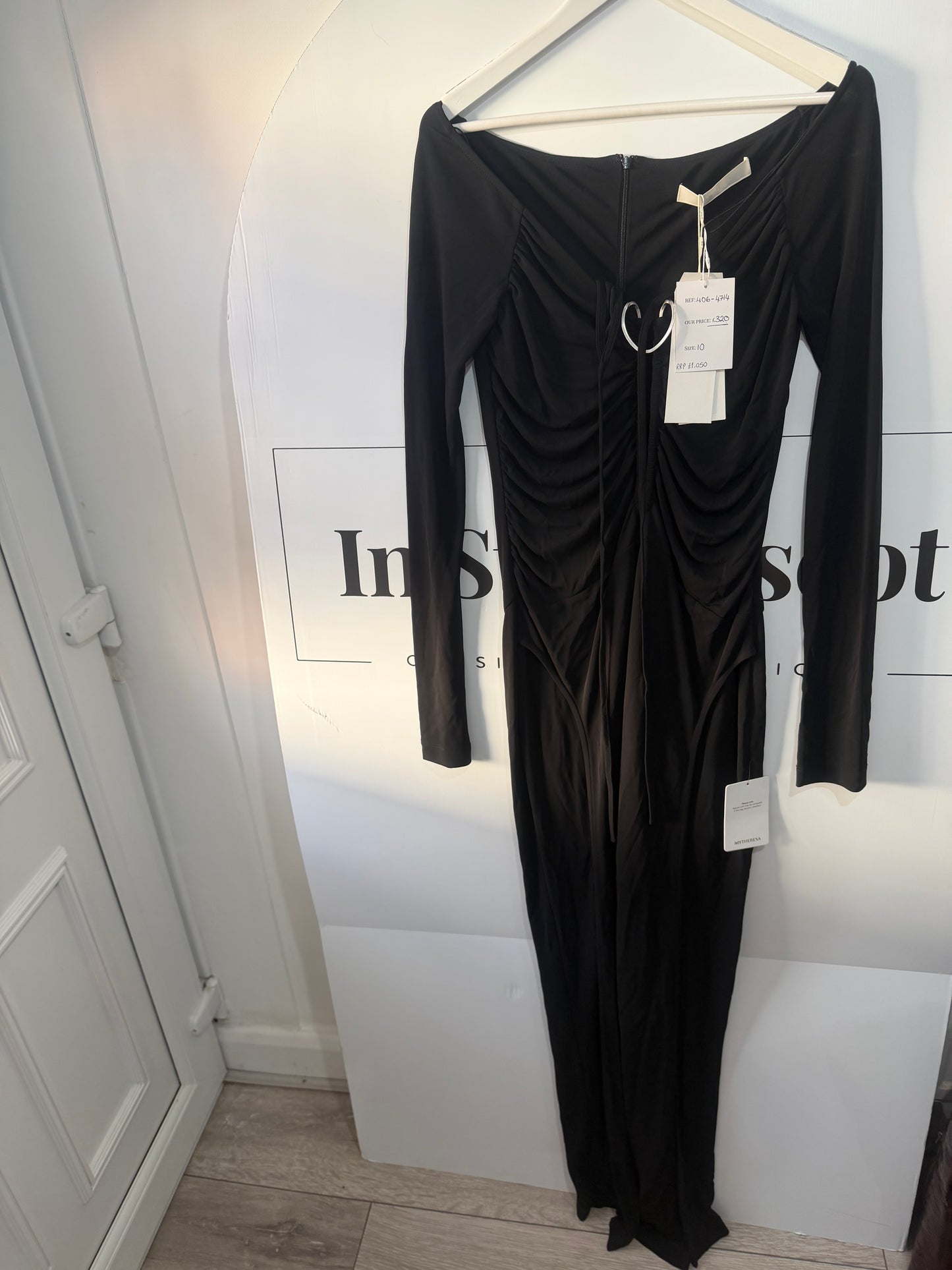 Black Dion Lee Long Dress, Size S