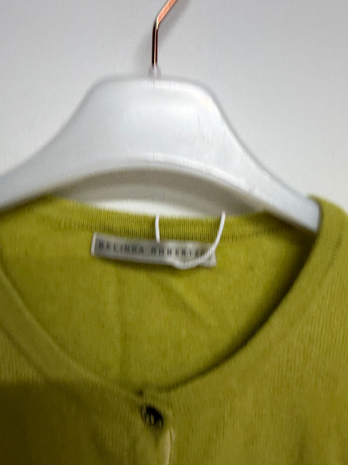 Preloved Belinda Robertson Cardigan Size Medium Yellow