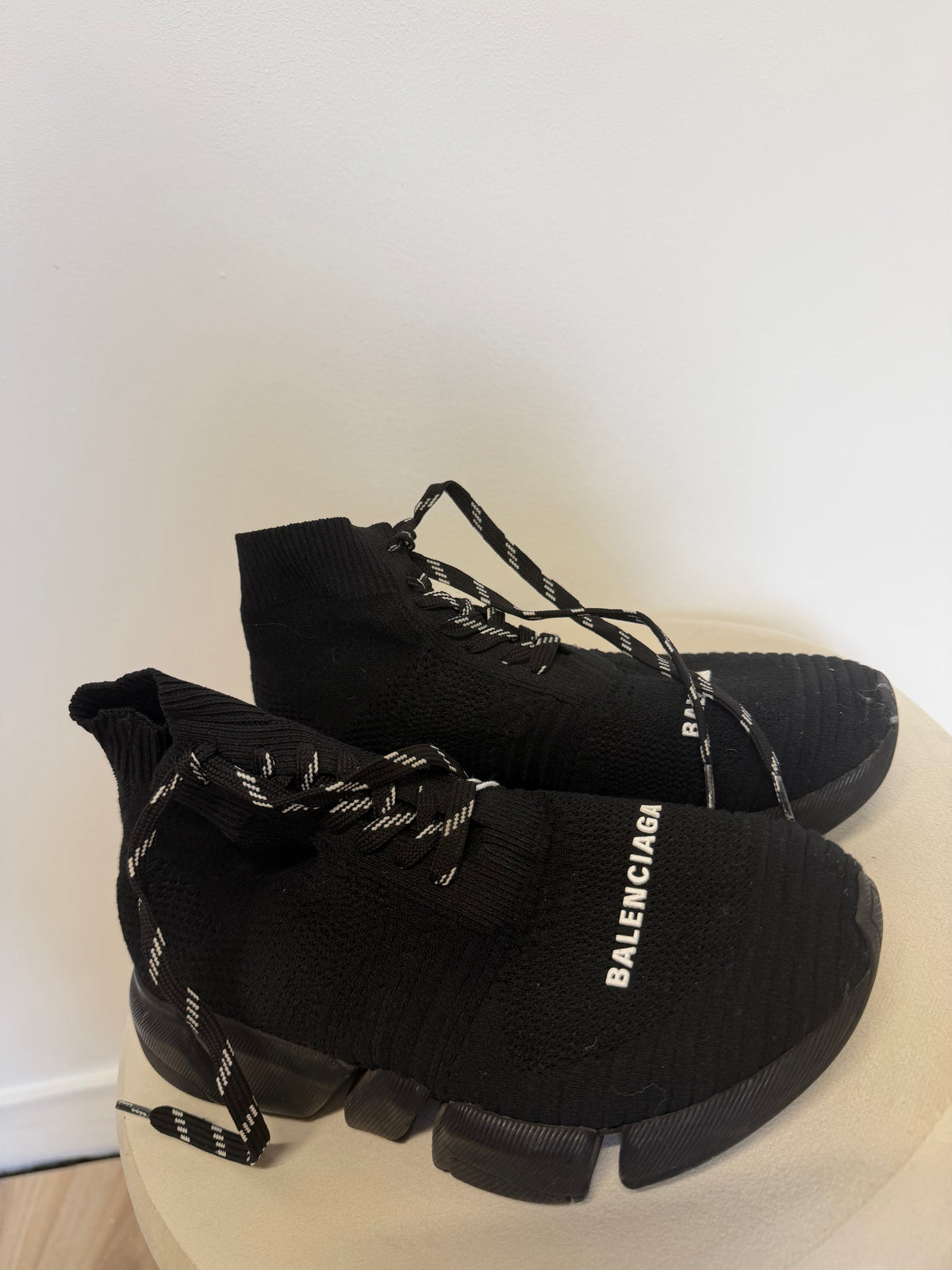 Preloved Balenciaga Trainers Size 4 - 37 Black
