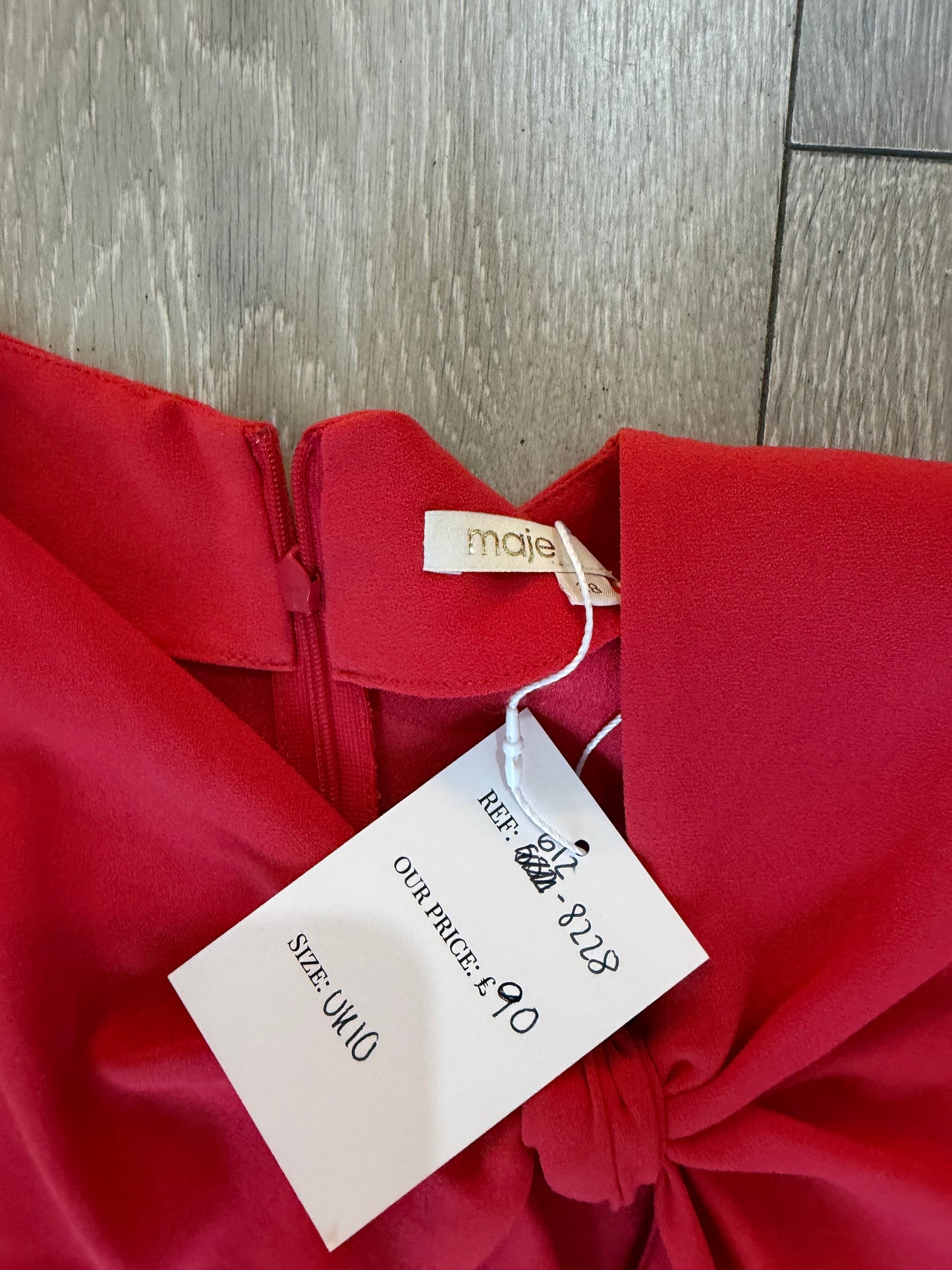 Preloved, Red  Maje  Dress, UK 10